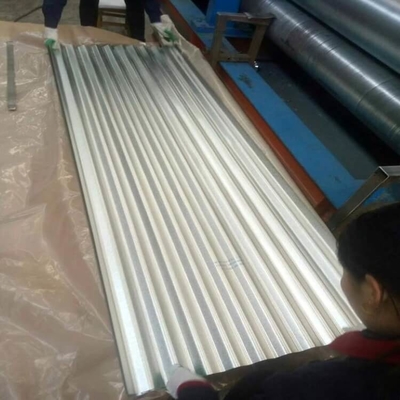 ورق های فولادی گالوانیزه راه راه ISO14001 508 میلی متر ورق سقف فولادی PPGI