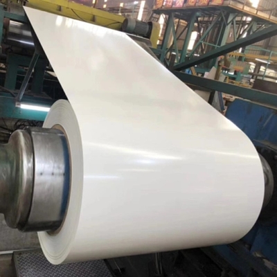 کویل های گالوانیزه 0.4 میلی متری سفید رنگ RAL 8017 AZ121-Z150 PPGI Coil