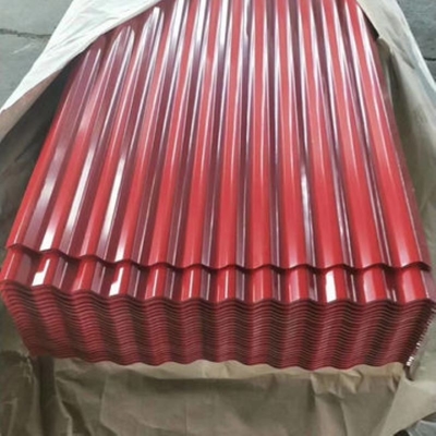 صفحات سقف فلزی قرمز رنگی ساختمان Z30 SGCC 7-30um