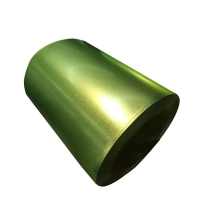 سیم پیچ فولادی سبز رنگ AZ30-180g/M2 PPGL کویل آلومینیومی از پیش رنگ شده SGCC