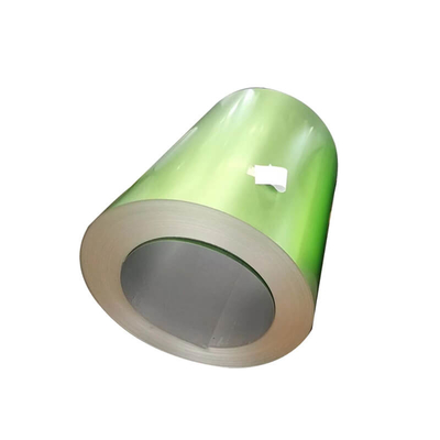 سیم پیچ فولادی سبز رنگ AZ30-180g/M2 PPGL کویل آلومینیومی از پیش رنگ شده SGCC