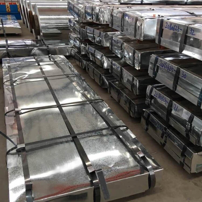 ورق های فولادی گالوانیزه راه راه ISO14001 508 میلی متر ورق سقف فولادی PPGI