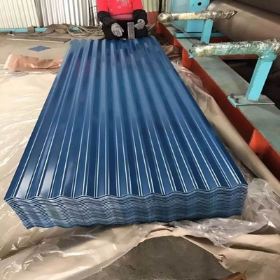 ISO 9001 ورق های آهنی رنگی قرمز رنگی 610 میلی متری راه راه رنگی