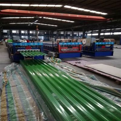 ضخامت 0.4mm-3.0mm ورق سقف PPGI موجدار گالوانیزه 600mm-1250mm عرض