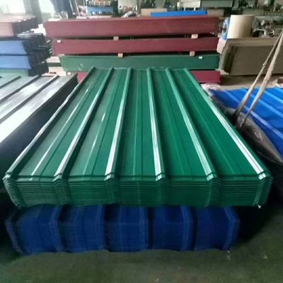 ضخامت 0.4mm-3.0mm ورق سقف PPGI موجدار گالوانیزه 600mm-1250mm عرض