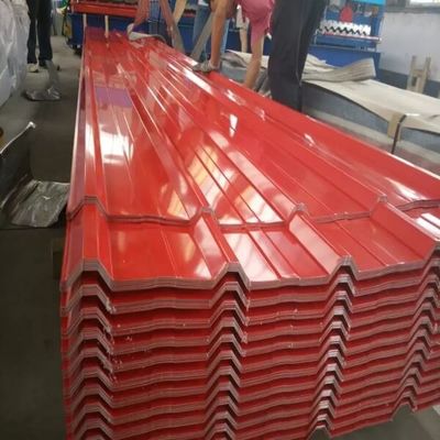 ورق های بام رنگی SGHC 0.3--1.0mm کاشی های پوشش داده شده رنگی