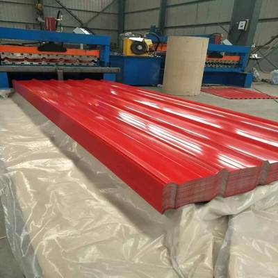 ورق بام با روکش روی ISO 18001 AZ160 صفحه سقف رنگ آبی