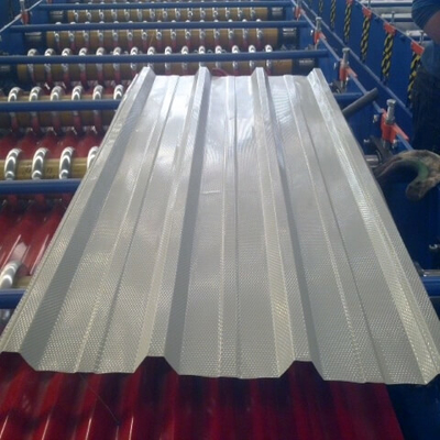 ورق بام با پوشش رنگی Z275-Z600 0.3--1.0mm پانل های سقف موجدار قرمز
