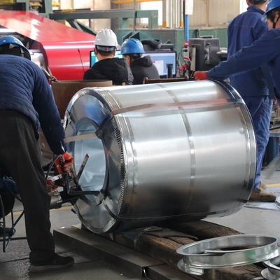 سیم پیچ فولادی گالوانیزه ISO9001 Z30 - کویل فولادی گالوانیزه 150 گرم / متر مربع