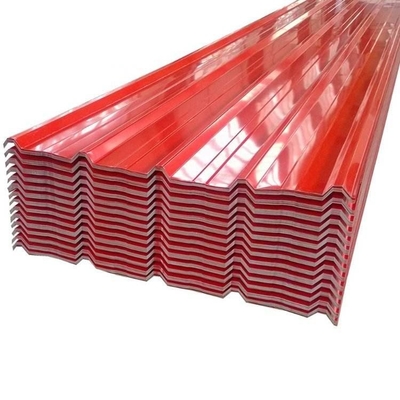 ورق سقفی از پیش رنگ شده SGCC DX51D سقف فولادی موجدار 3-8 تن