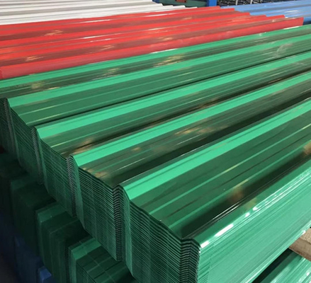 ورق های سقف فلزی قرمز SGCC ورق فولادی با پوشش رنگی BSI ISO 14001