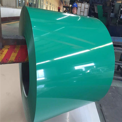 سیم پیچ فولادی RAL 8017 PPGL 0.11-2.5 میلی متری از پیش رنگ آمیزی شده فولاد آلوزینک