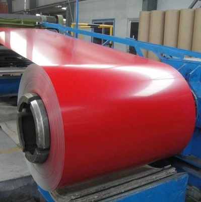 ISO9001 کویل های فولادی گالوانیزه از پیش رنگ آمیزی شده قرمز رنگ ورق Gi Sheet Zero Spangle PPGI 610mm