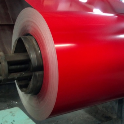 ISO9001 کویل های فولادی گالوانیزه از پیش رنگ آمیزی شده قرمز رنگ ورق Gi Sheet Zero Spangle PPGI 610mm